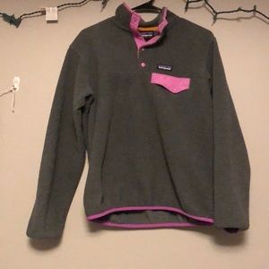 Patagonia Synchilla Pullover- magenta/grey
